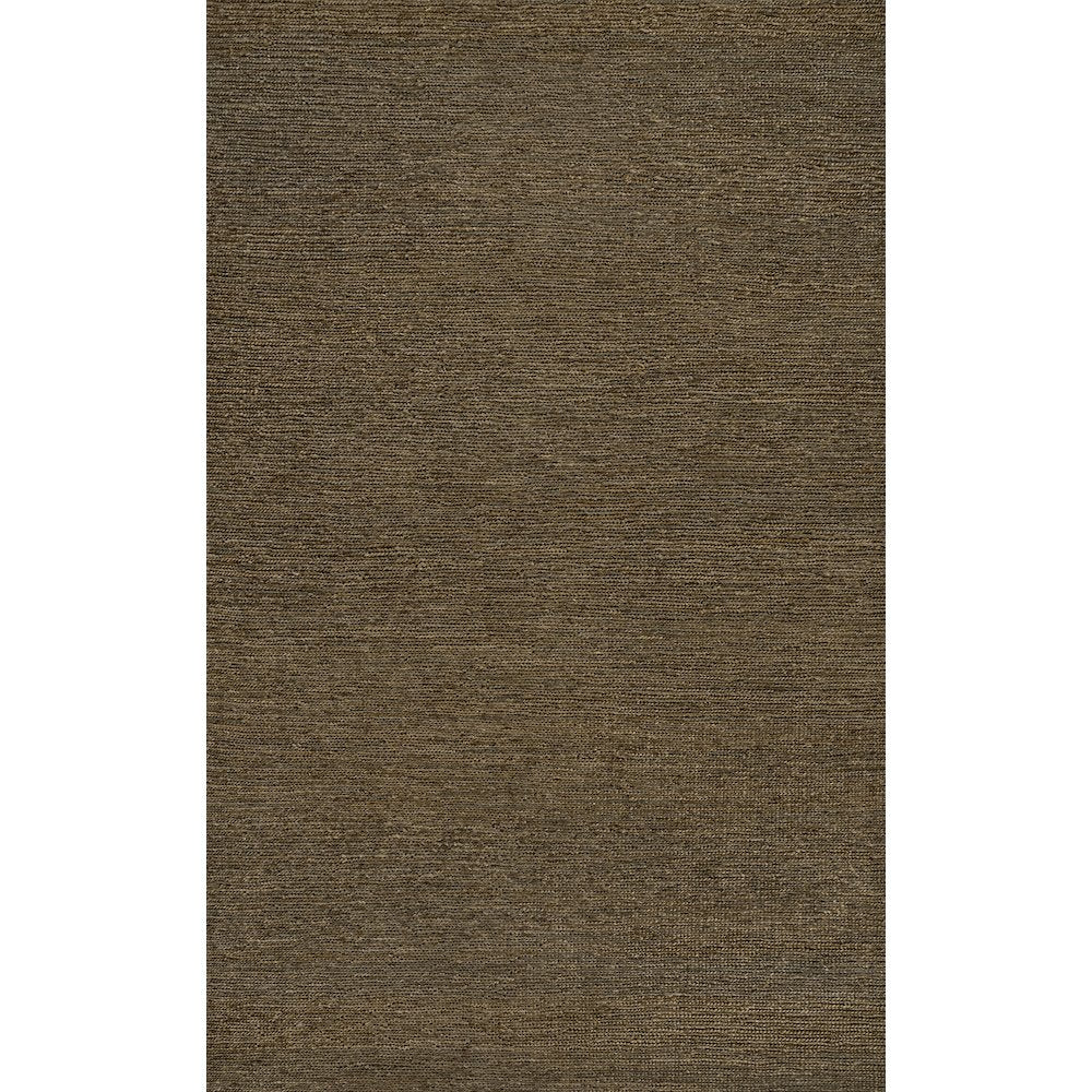 Griffin Rustic Farmhouse Woven Jute Solid Brown 3 ft. x 5 ft. Area Rug