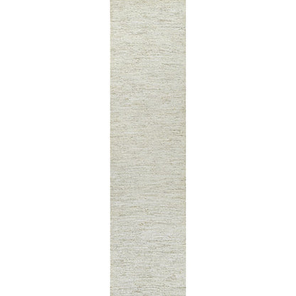 Griffin Rustic Farmhouse Woven Jute Solid Bleach 2 ft. x 8 ft. Runner Rug