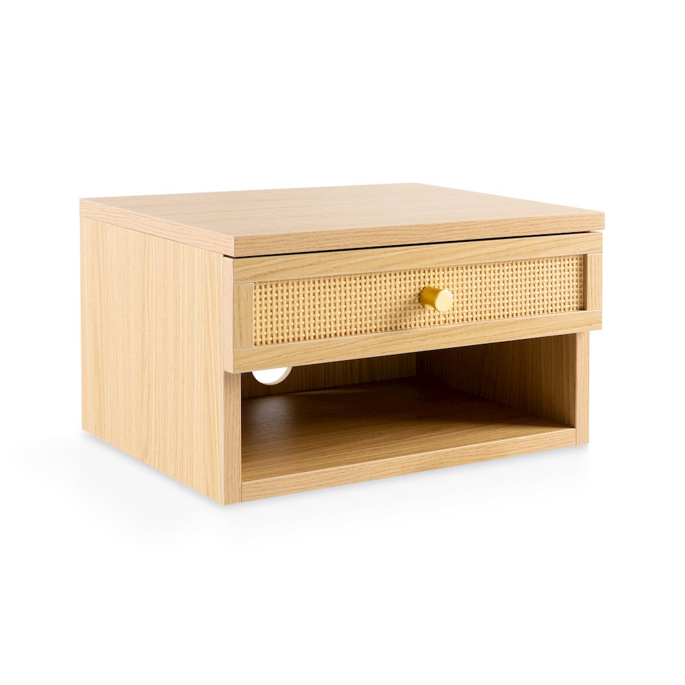 Celerie 15.7" Bohemian Wall Mounted Floating Nightstand