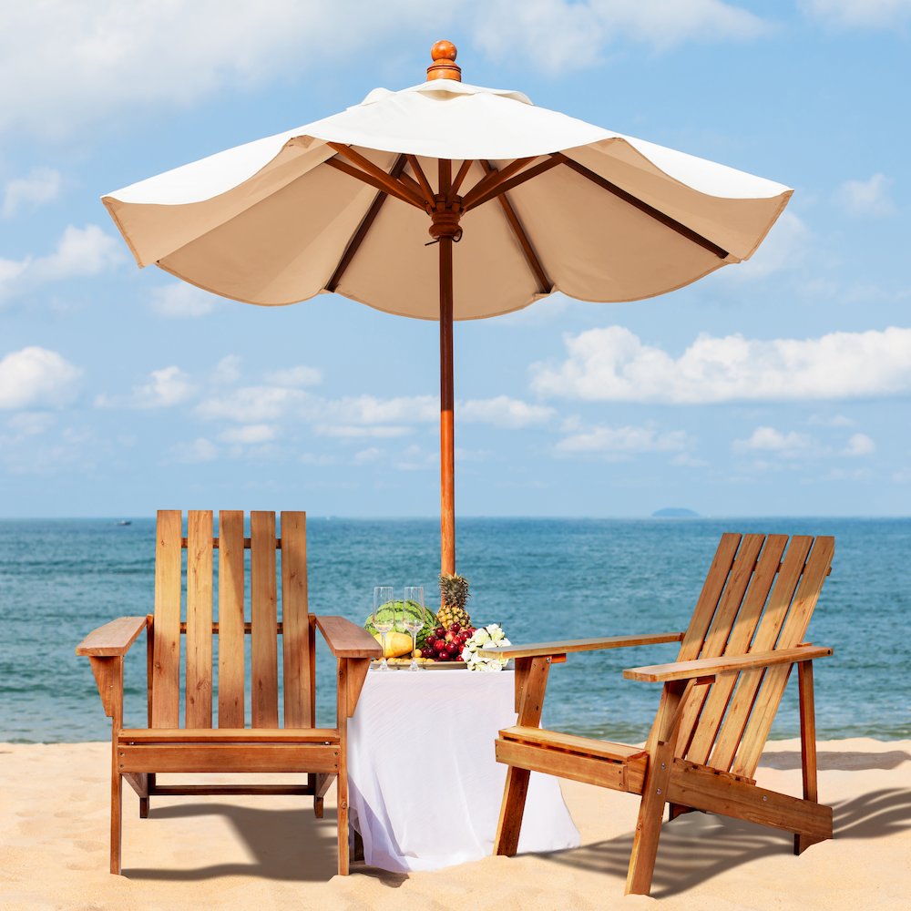 Irving Classic Solid Acacia Wood Adirondack Chair