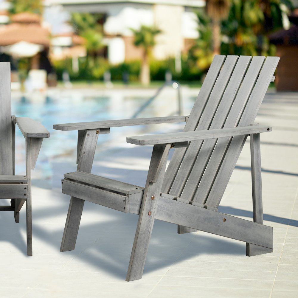 Irving Classic Solid Acacia Wood Adirondack Chair