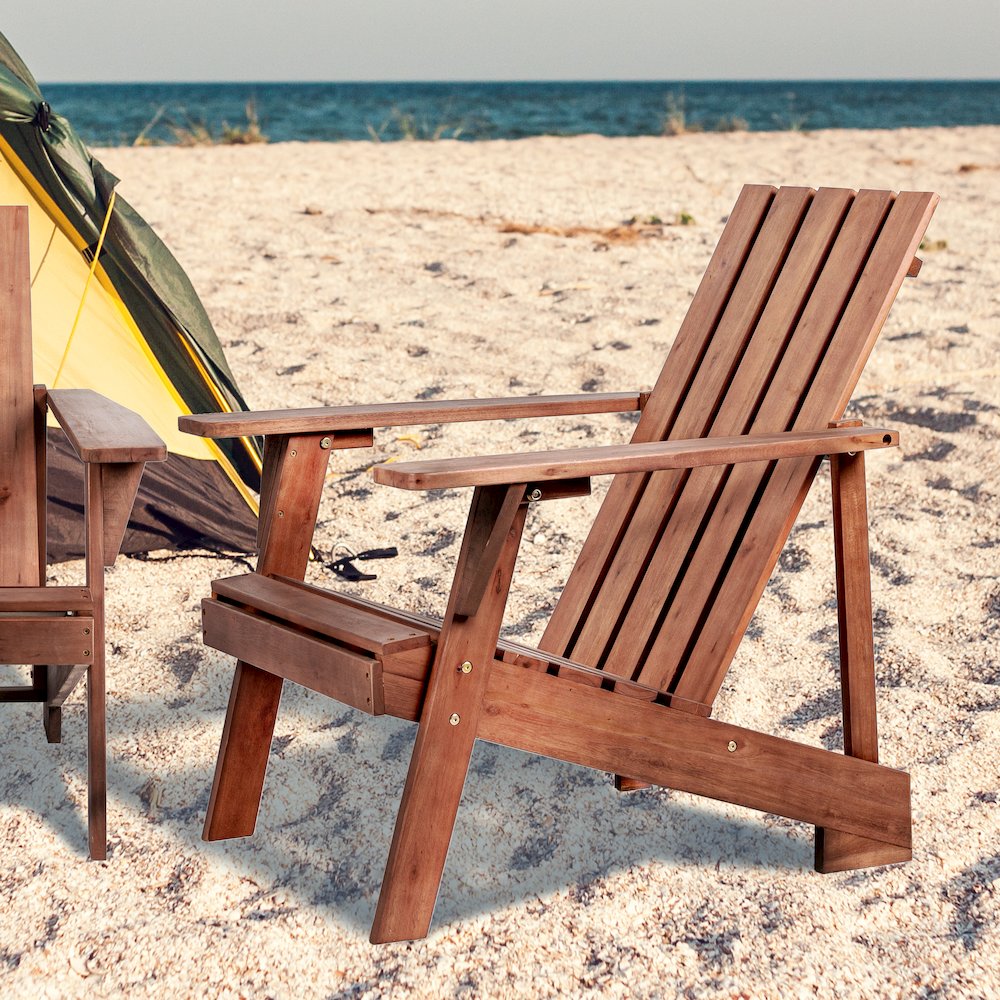 Irving Classic Solid Acacia Wood Adirondack Chair