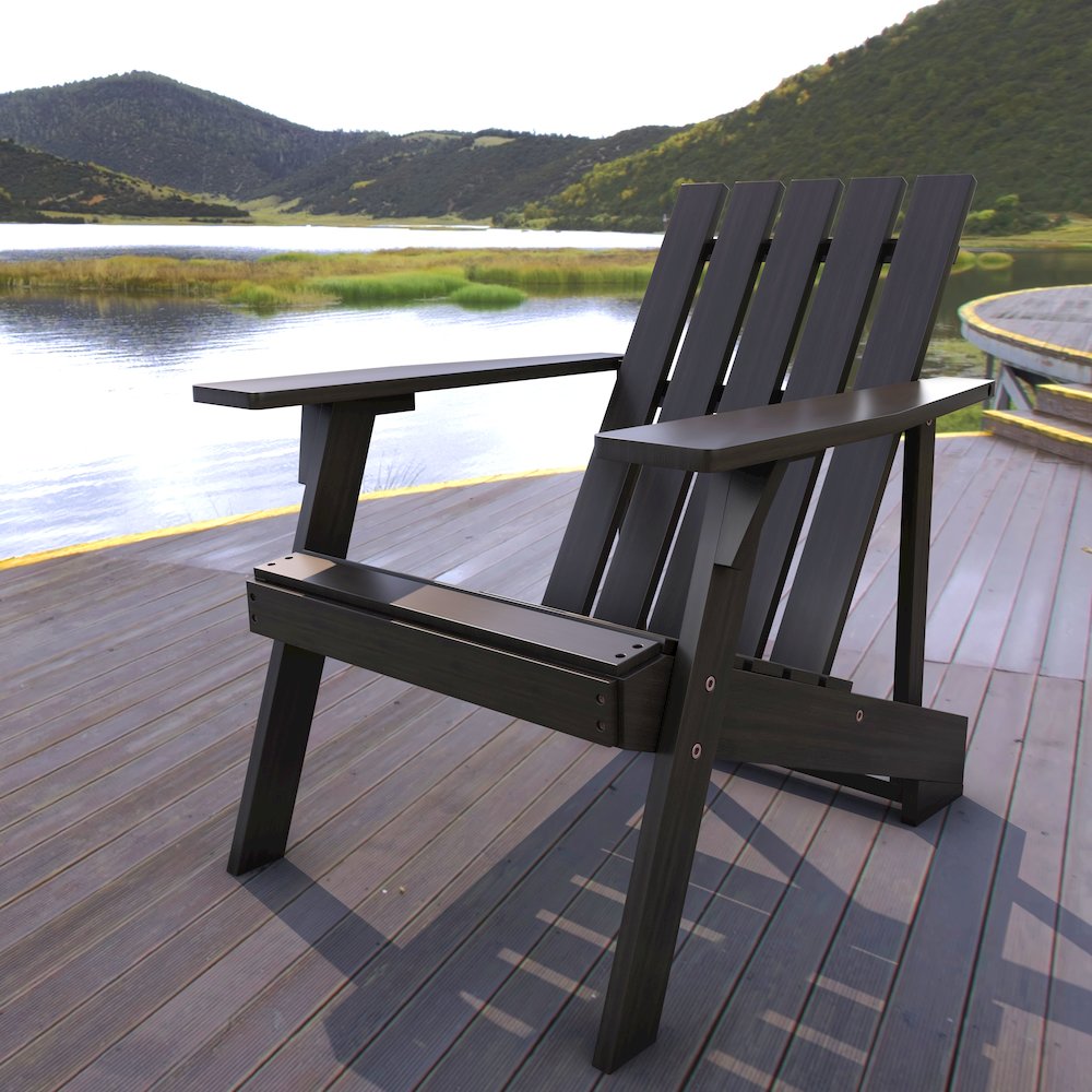 Irving Classic Solid Acacia Wood Adirondack Chair