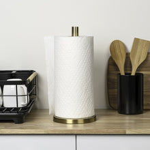 Avery Modern Classic Metal with Non Slip Weighted Base Paper Towel Holder, Gold