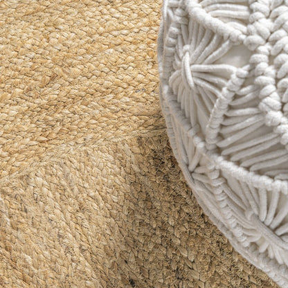 Harmony Boho Jute Circle Area Rug