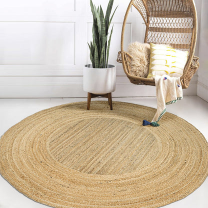 Harmony Boho Jute Circle Area Rug