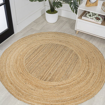 Harmony Boho Jute Circle Area Rug
