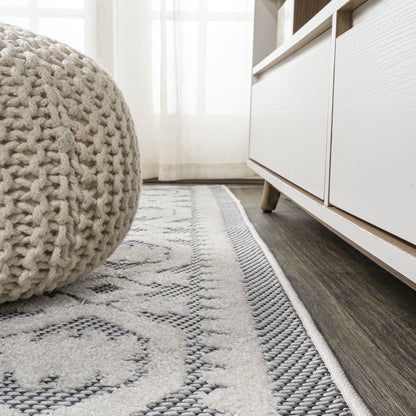 Citta High-Low Pile Mediterranean Tile Area Rug