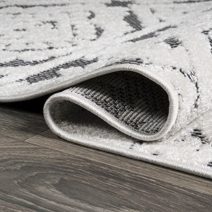 Citta High-Low Pile Mediterranean Tile Area Rug