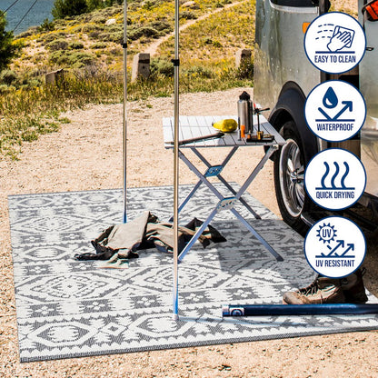 Citta High-Low Pile Mediterranean Tile Area Rug