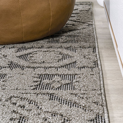 Citta High-Low Pile Mediterranean Tile Area Rug