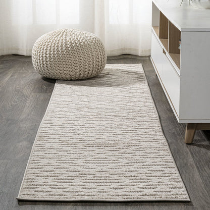 Ararat High-Low Pile Moroccan Diamond Modern Indoor/Outdoor Area Rug