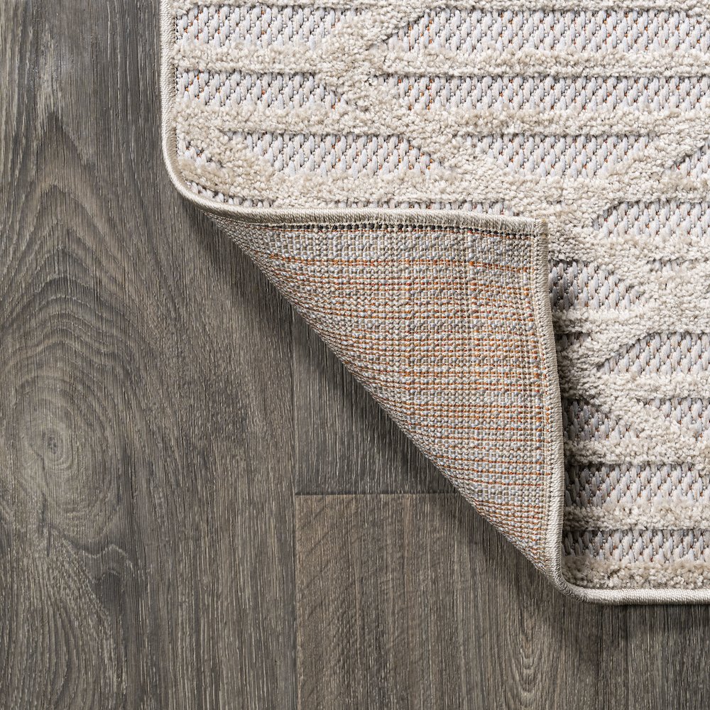 Ararat High-Low Pile Moroccan Diamond Modern Indoor/Outdoor Area Rug