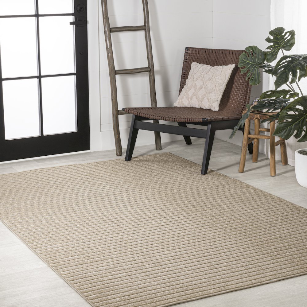 Aarhus Minimalist Scandi Striped Area Rug