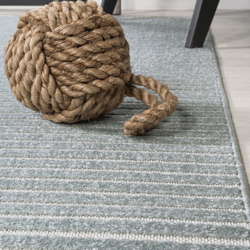 Aarhus Minimalist Scandi Striped Area Rug