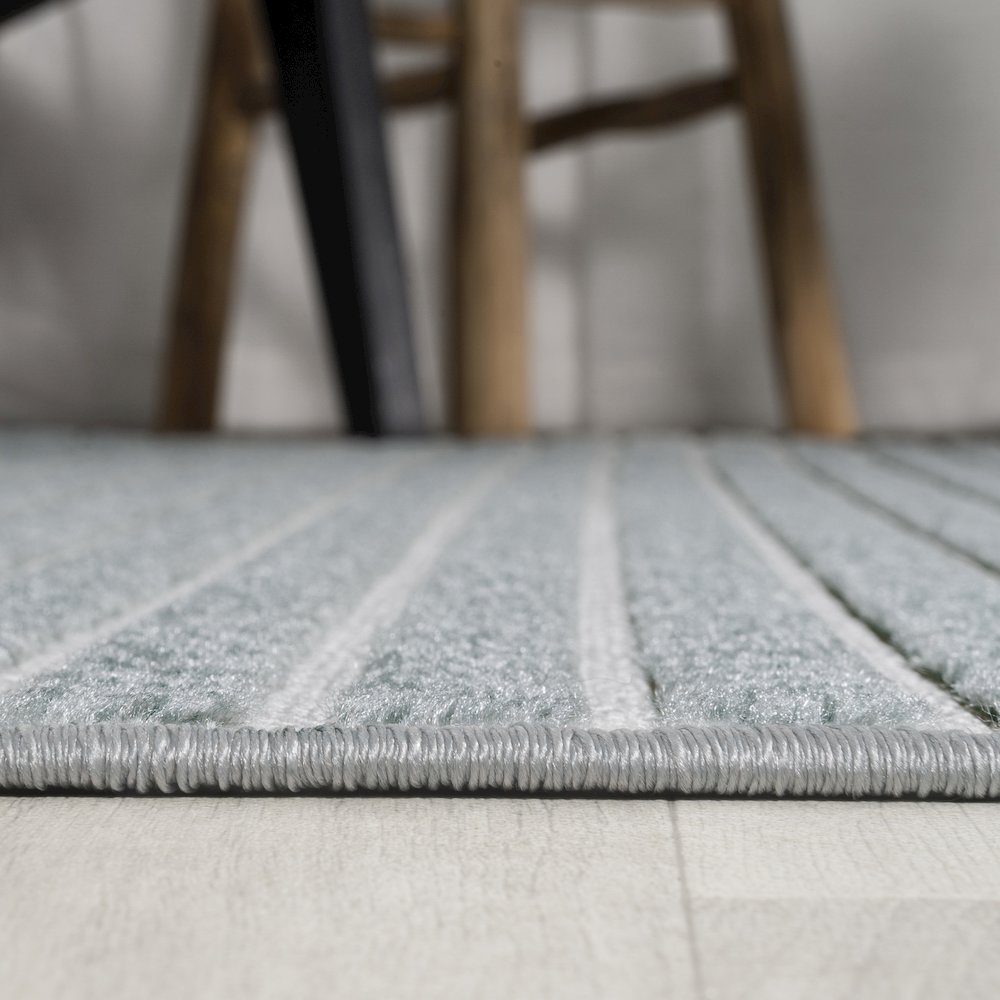 Aarhus Minimalist Scandi Striped Area Rug