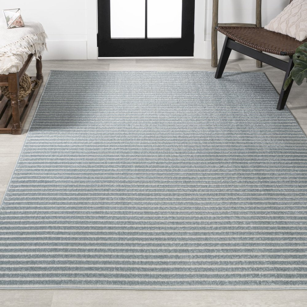 Aarhus Minimalist Scandi Striped Area Rug