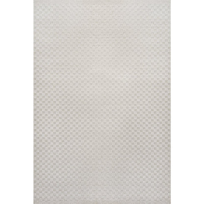 Finn High-Low Modern Minimalist Checkered Monotone Indoor/Outdoor Area Rug