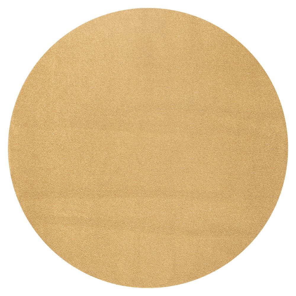 Haze Solid Low Pile Area Rug Mustard