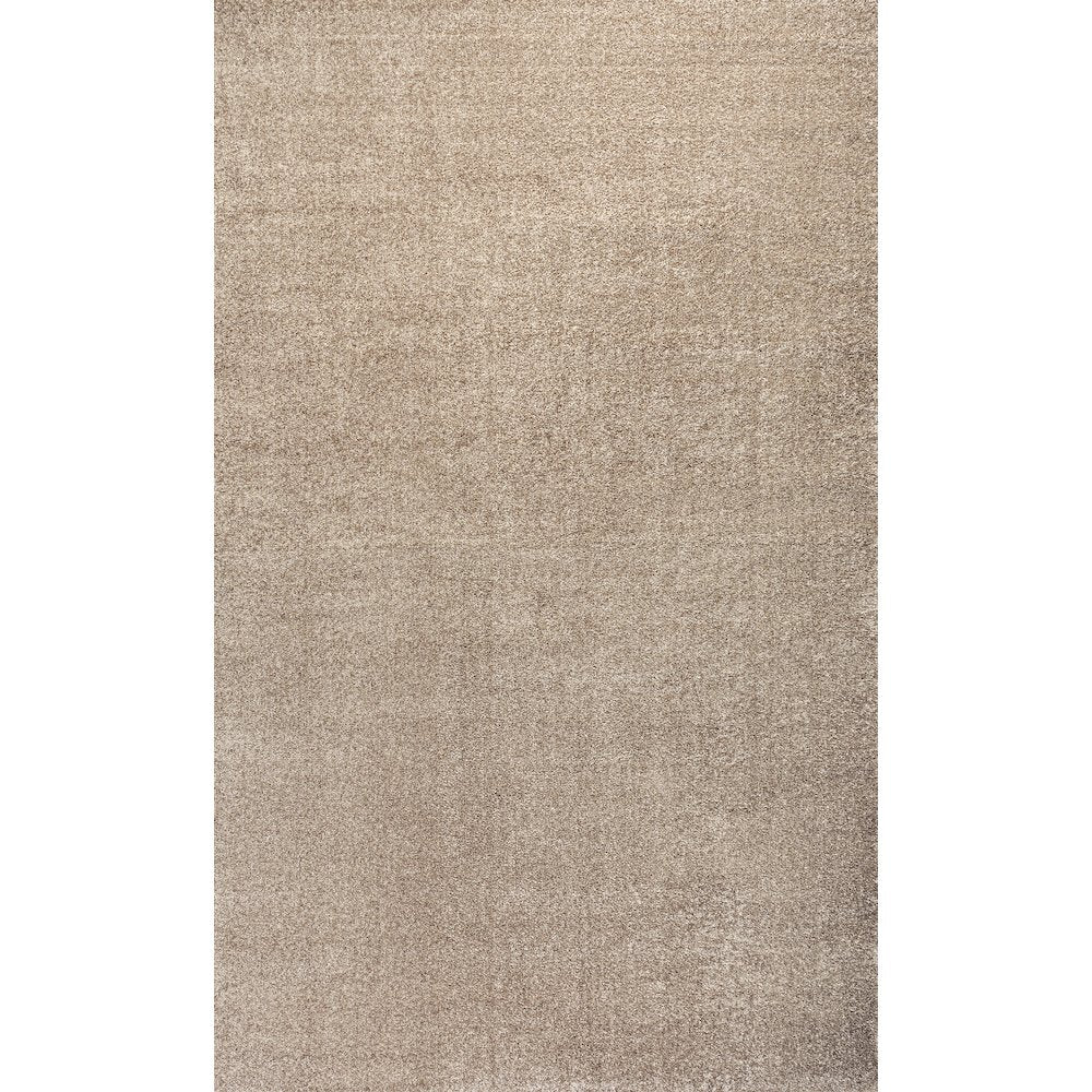 Haze Solid Low Pile Area Rug Beige
