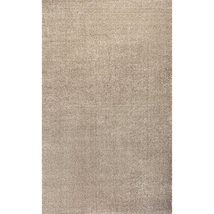 Haze Solid Low Pile Area Rug Beige