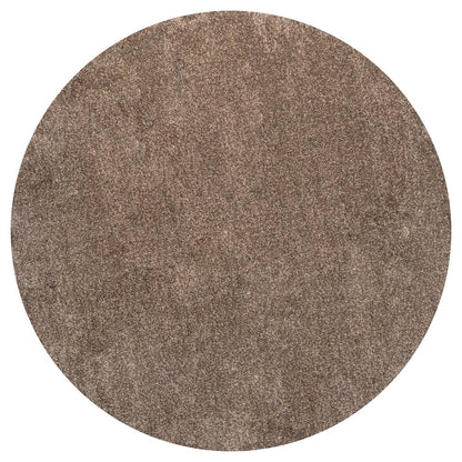 Haze Solid Low Pile Area Rug Brown