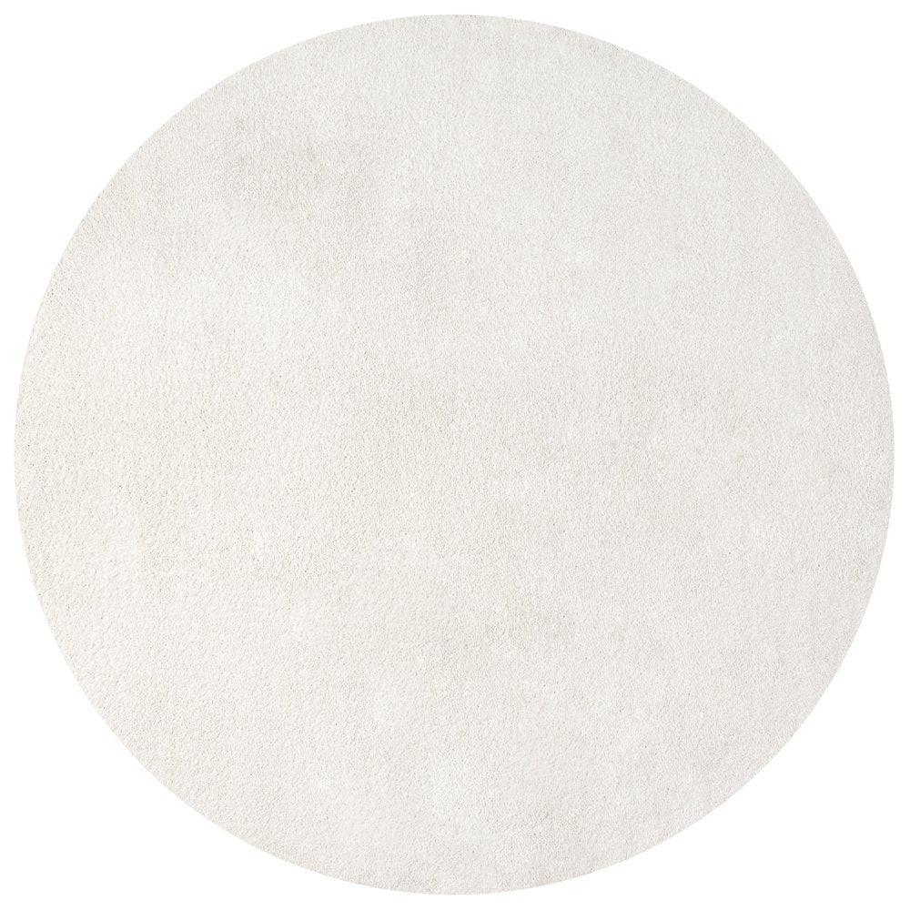 Haze Solid Low Pile Area Rug Cream