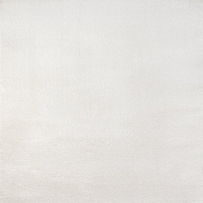 Haze Solid Low Pile Area Rug Cream