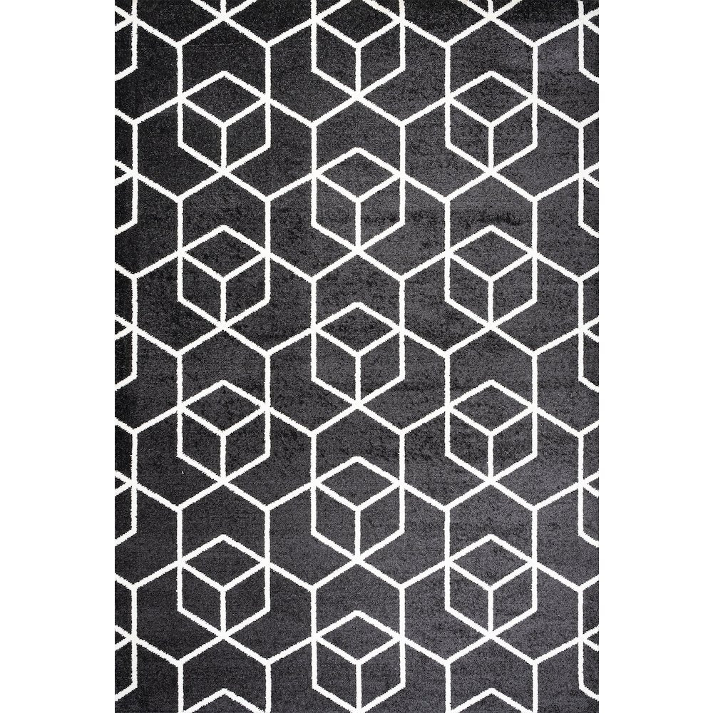 Tumbling Blocks Modern Geometric Area Rug