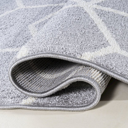 Tumbling Blocks Modern Geometric Area Rug