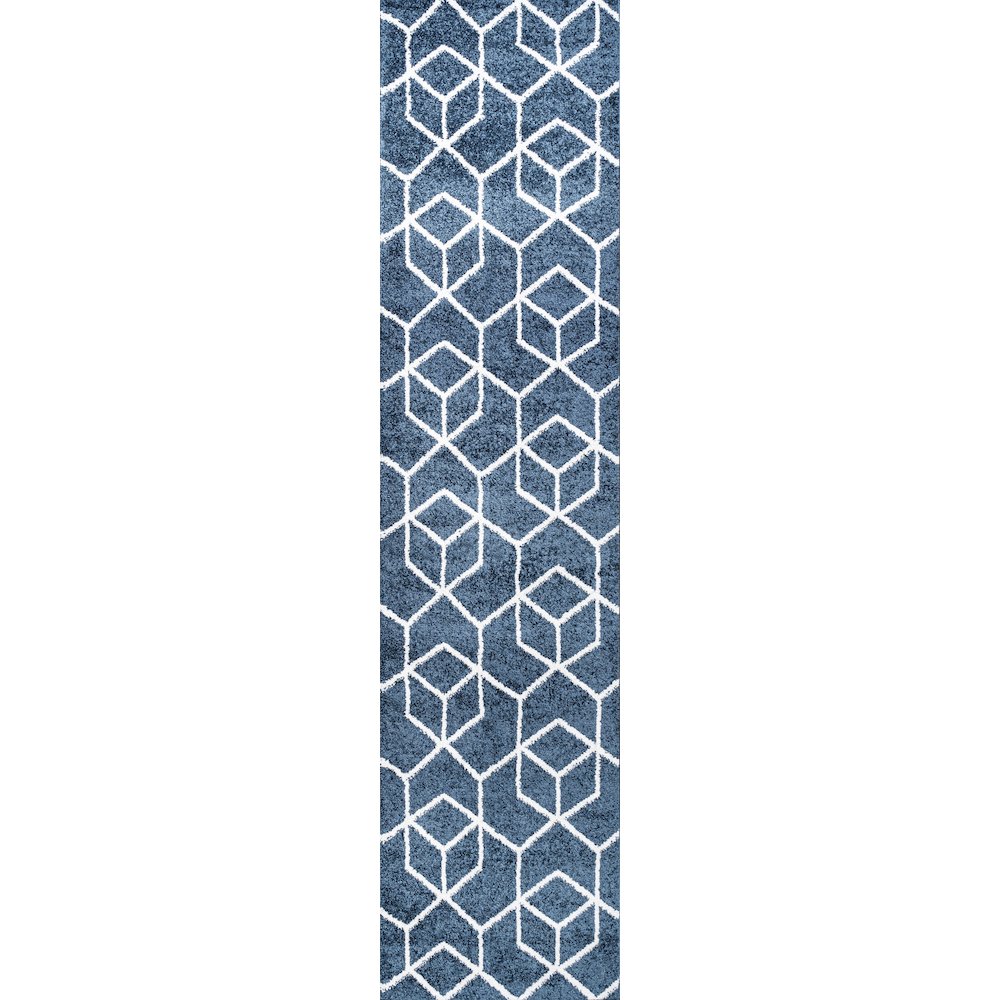 Tumbling Blocks Modern Geometric Area Rug