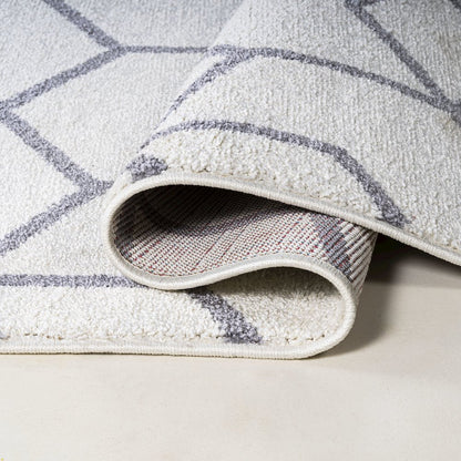 Tumbling Blocks Modern Geometric Area Rug