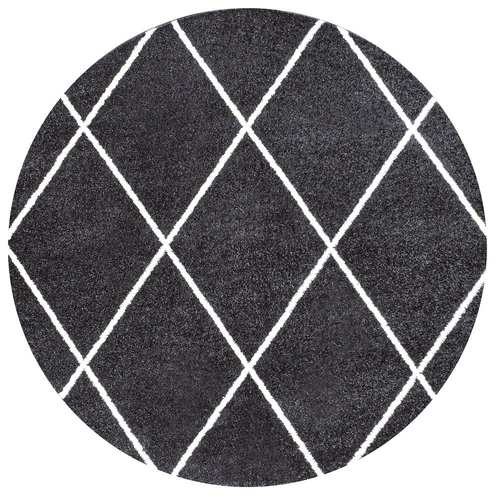 Cole Minimalist Diamond Trellis Area Rug