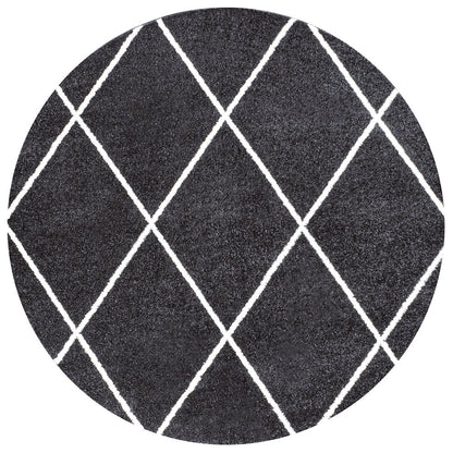 Cole Minimalist Diamond Trellis Area Rug