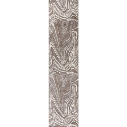 Eleni Contemporary Glam Abstract Marble Area Rug