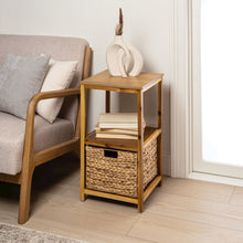 Cohen Acacia Wood 2-Tier Storage Cabinet, Natural
