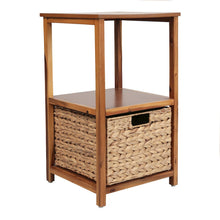 Cohen Acacia Wood 2-Tier Storage Cabinet, Natural