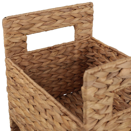 Savannah Water Hyacinth 3-Tier Storage Tower, Natural