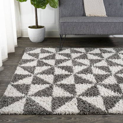 Alcudia Geometric Shag Area Rug