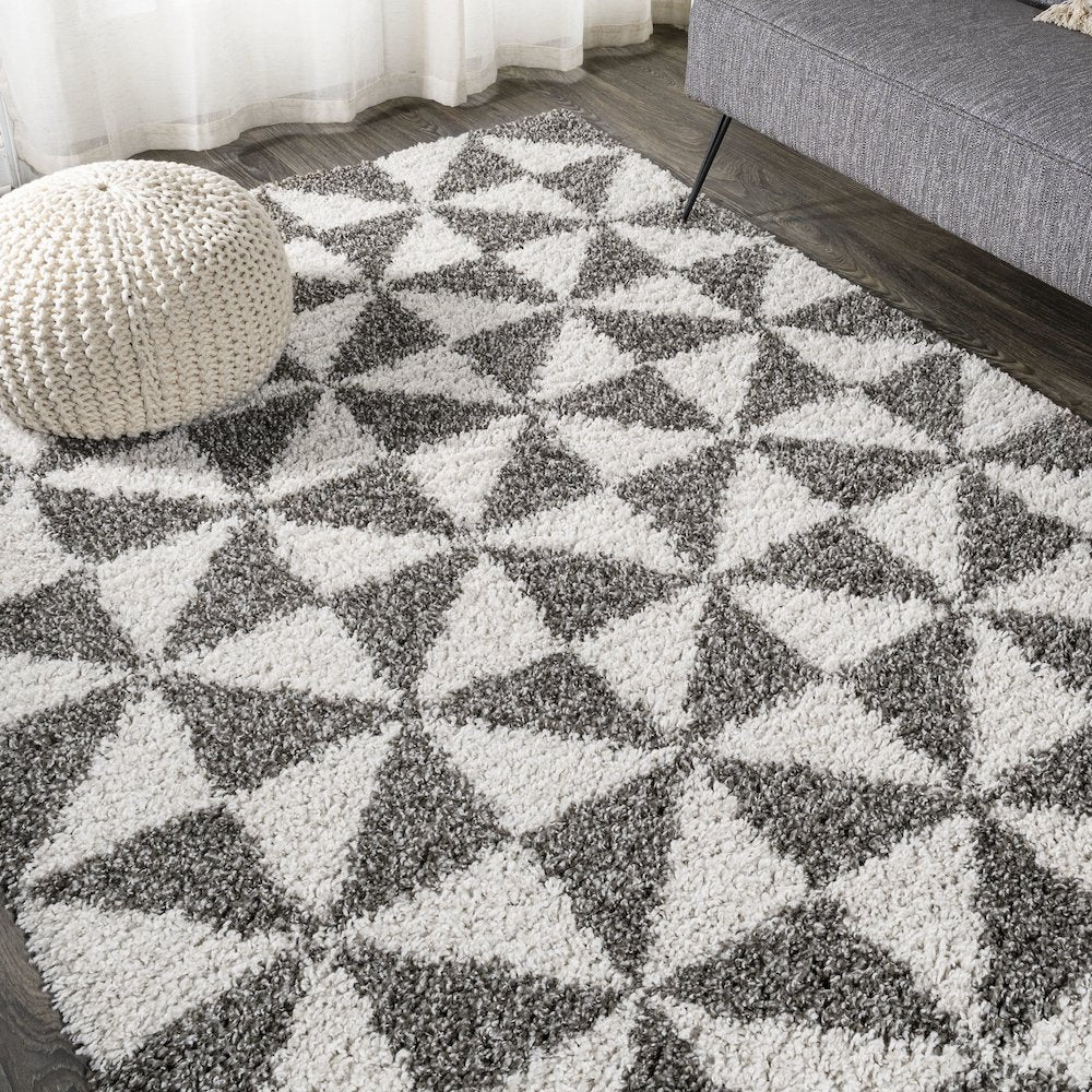 Alcudia Geometric Shag Area Rug