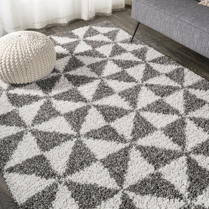 Alcudia Geometric Shag Area Rug
