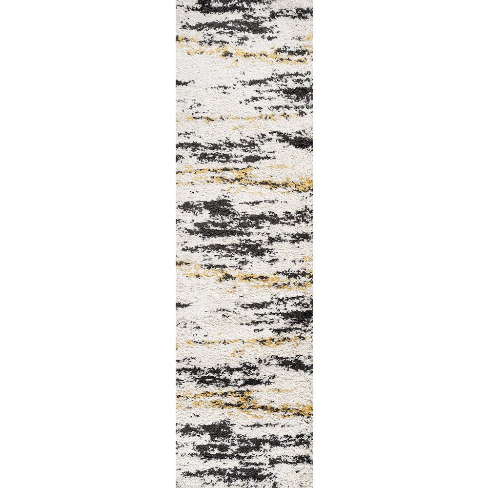 Nova Modern Bold Strie Shag Area Rug