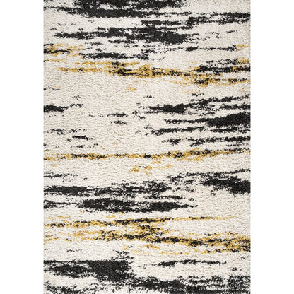 Nova Modern Bold Strie Shag Area Rug