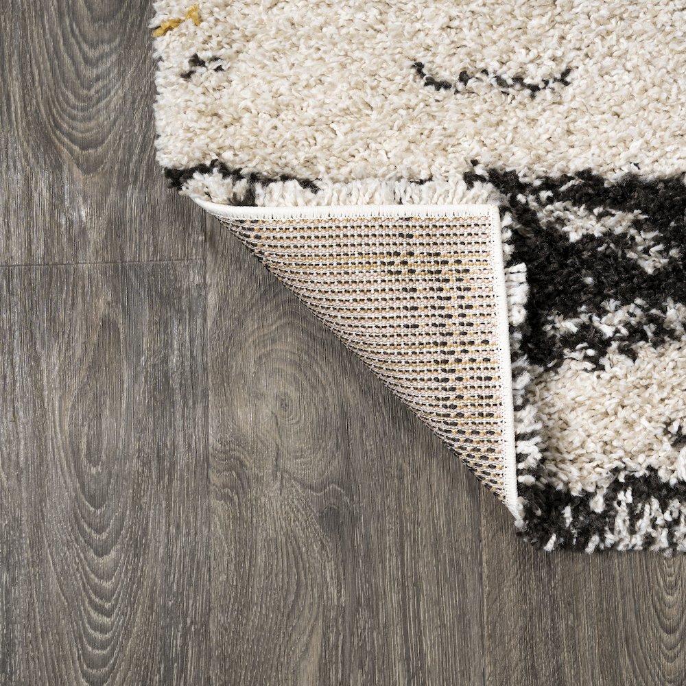 Nova Modern Bold Strie Shag Area Rug