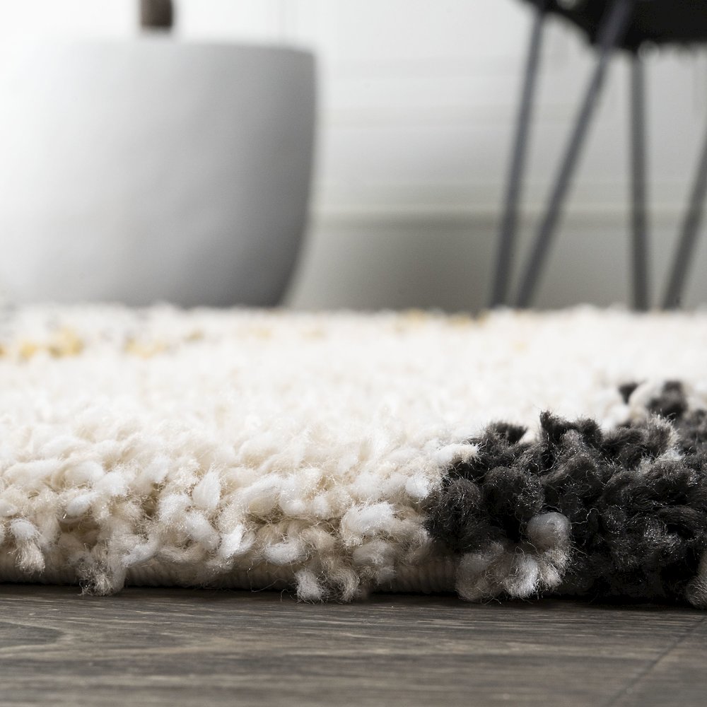 Nova Modern Bold Strie Shag Area Rug
