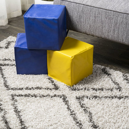 Soller Diamond Trellis Shag Area Rug
