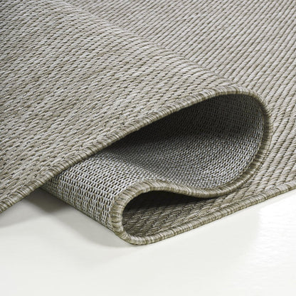 Miles Modern Minimalist Radius Corner SolidIndoor/Outdoor Shaped  Rug