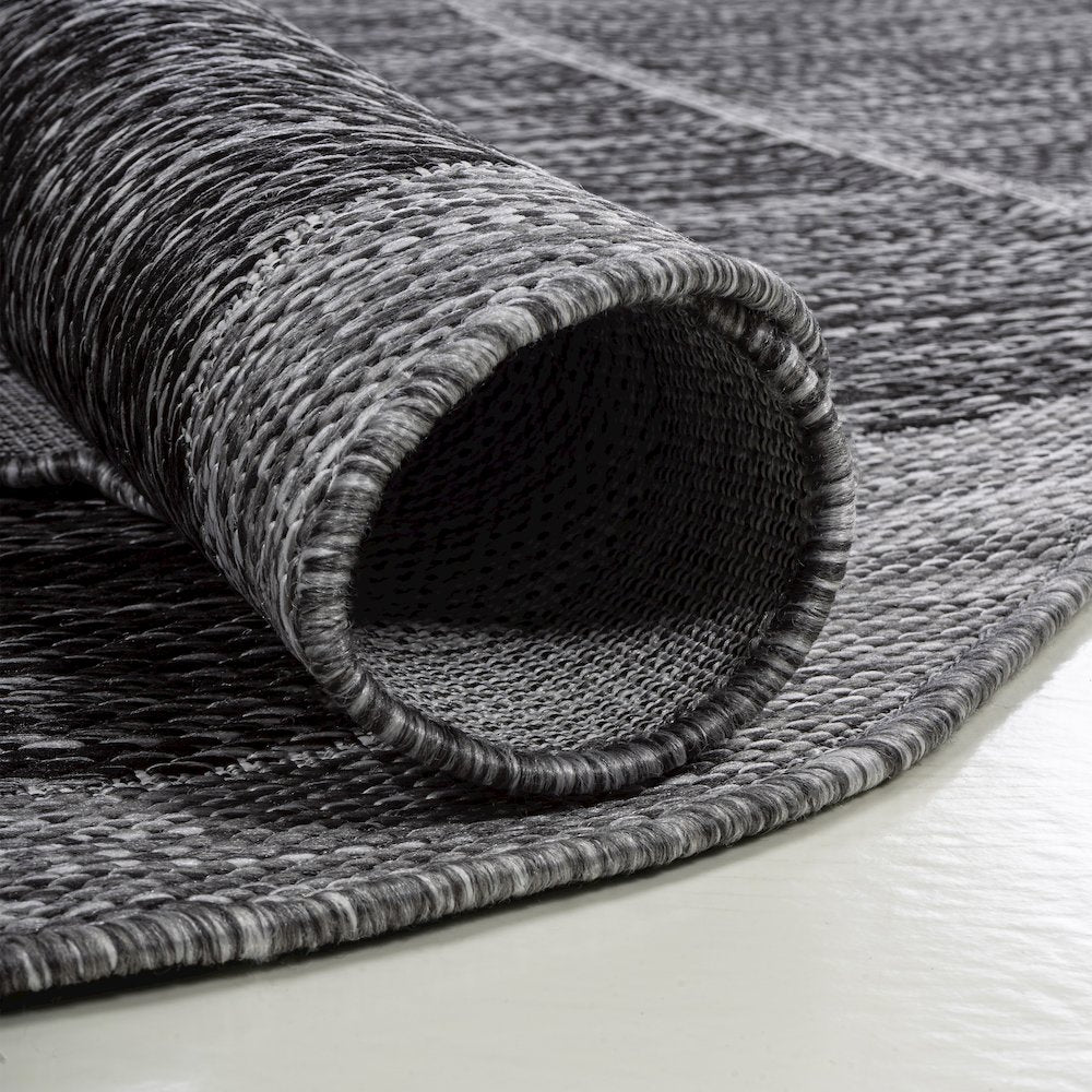 Jasper Modern Rustic Abstract   Indoor/Outdoor Shaped  Rug