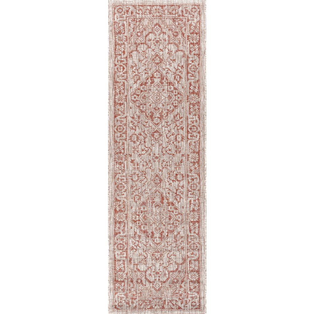 Rozetta Boho Medallion Textured Weave Indoor/Outdoor Area Rug