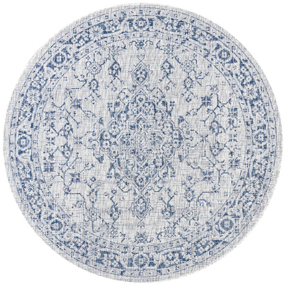 Rozetta Boho Medallion Textured Weave Indoor/Outdoor Area Rug